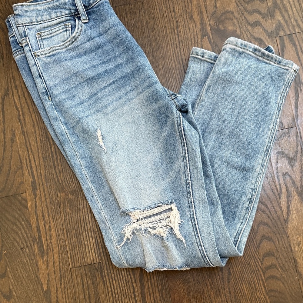 Altar'd State Light Blue Distressed Skinny Jeans - Picture 6 of 6